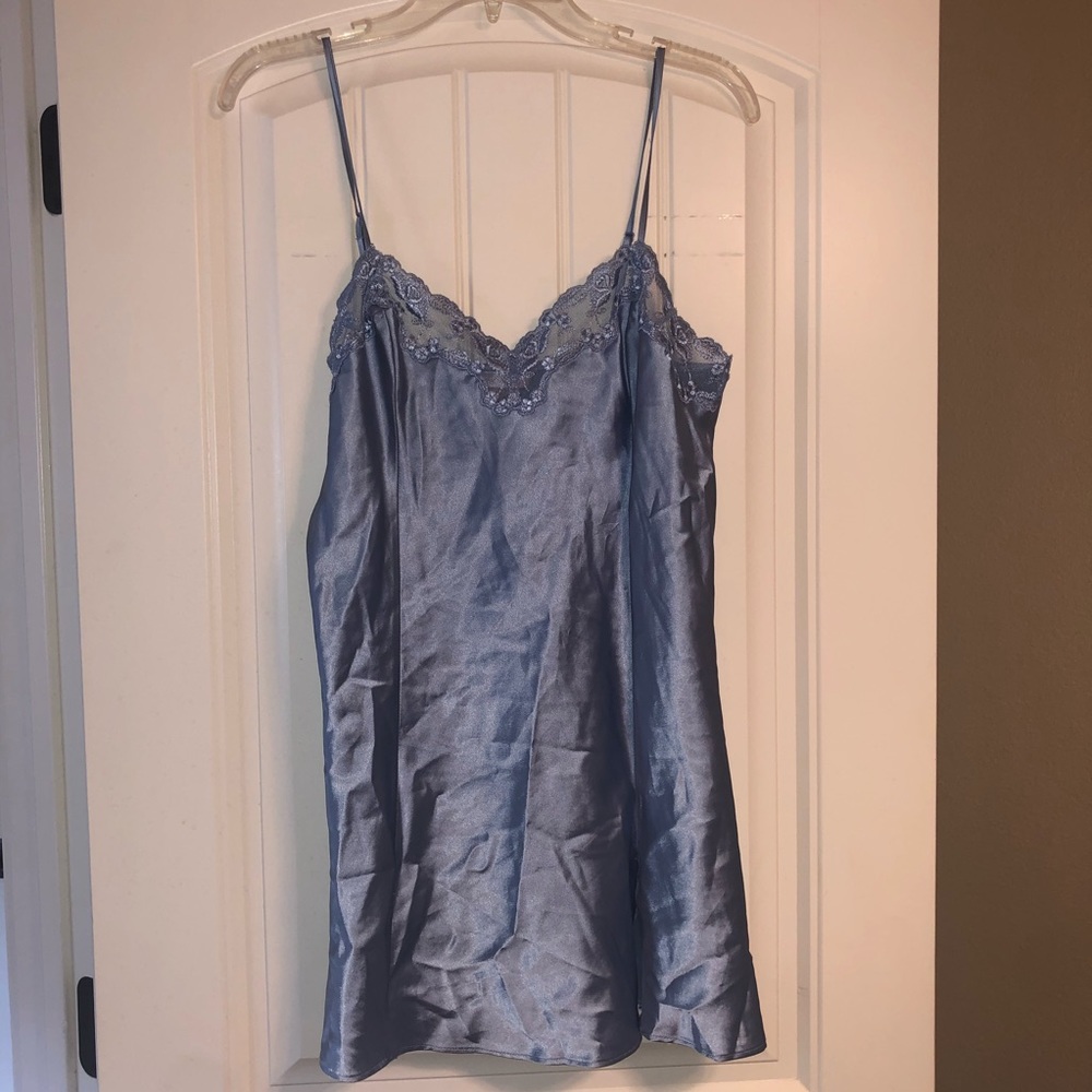 SzM VS silk slip dress